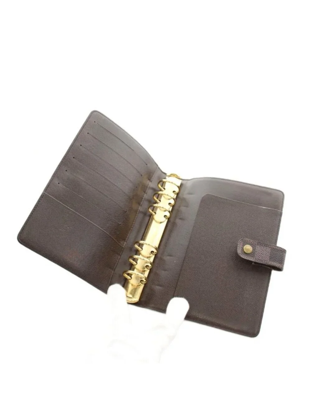 Louis Vuitton Damier Ebene Agenda MM Notebook Case Brown